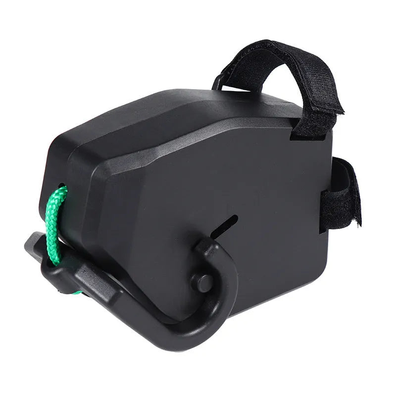 Black plastic bicycle trailer rope for parent-child trailer attachment
