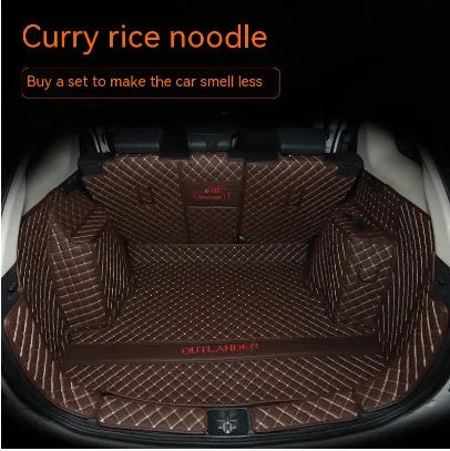 Mitsubishi Outlander fully surrounded 3D boot liner mat in TPE XPE non-slip material