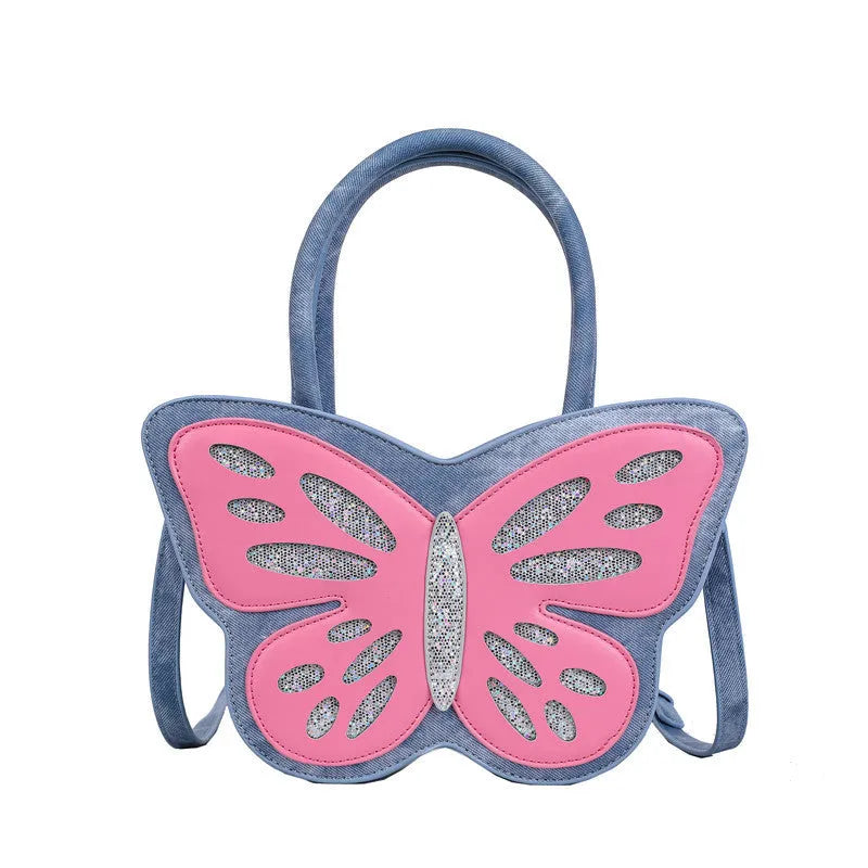 Square PU leather ladies crossbody bag in four colours with contrast detail