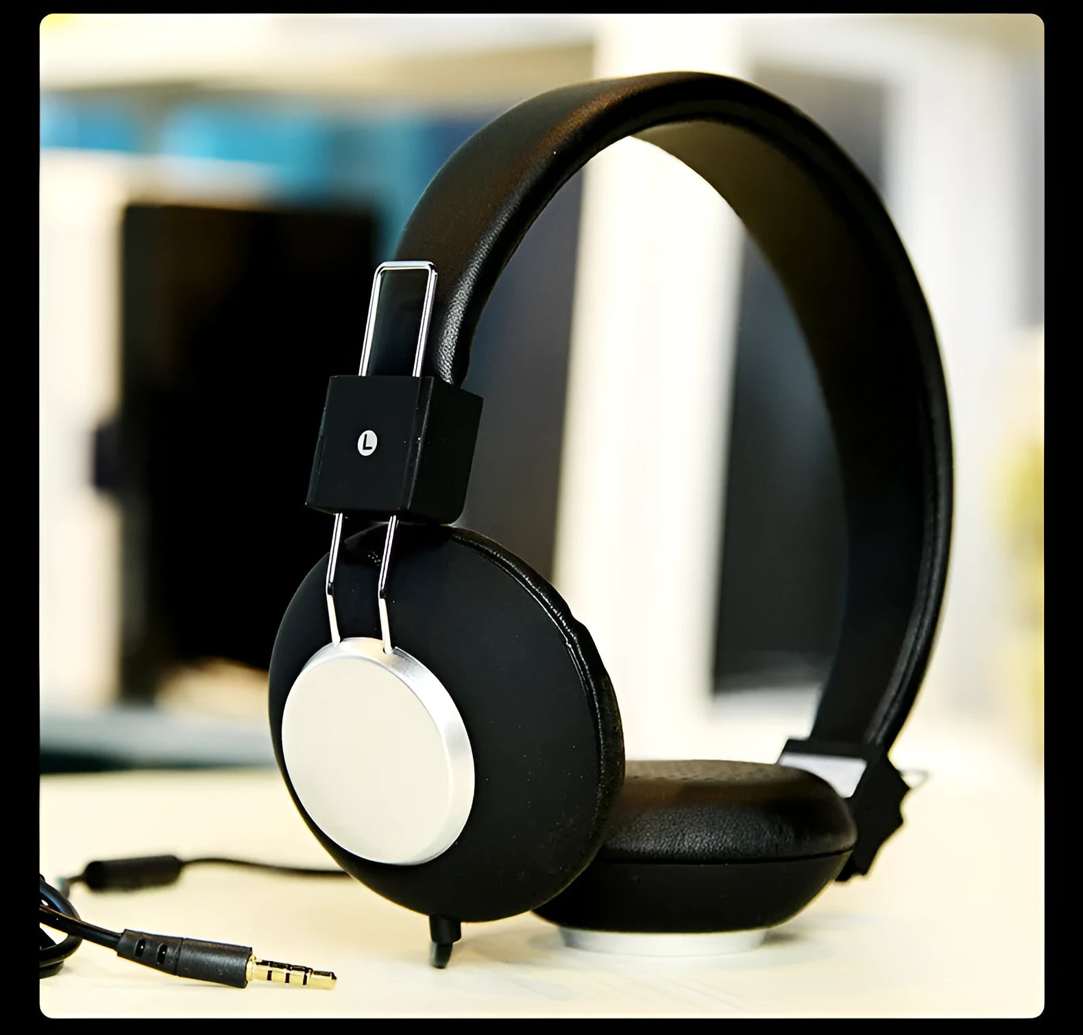 Wired sports earphones with head-mounted design and 3.5mm plug in multiple colour options