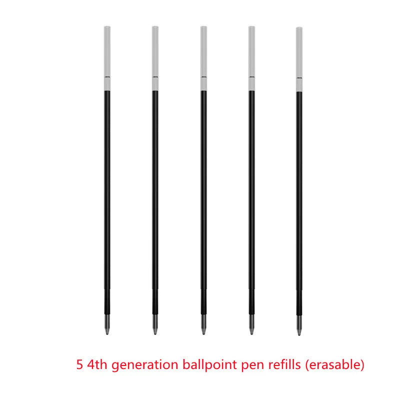 Spiral notebook refill paper set with 64-page forest paper inserts and metal-core ballpoint pen refills