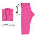 Brazilian Jiu-jitsu BJJ Gi uniform set in cotton blend fabric showing top and trousers.