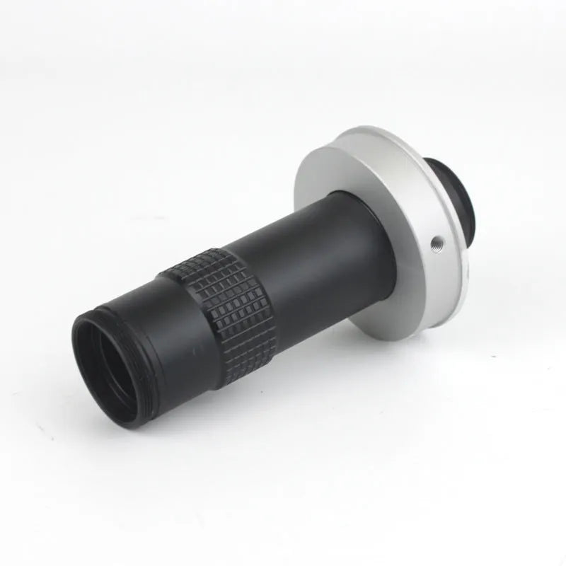 Black industrial camera monocular lens for 10-130x magnification inspection work