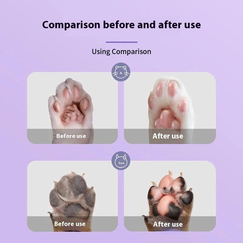 40g tin of pet foot cream with Brazilian palm wax for cat and dog claw care