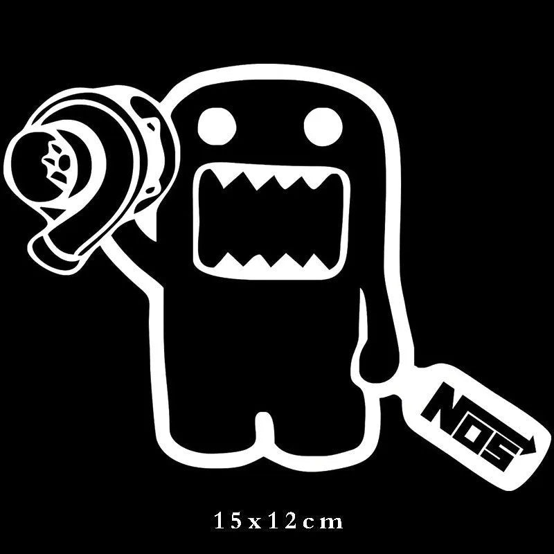 Creative cartoon automobile sticker measuring 15x12cm for vehicle personalisation