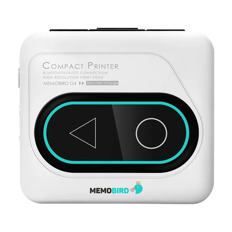 Compact Avocado Green Bluetooth mini thermal printer for mobile phone photo and text printing