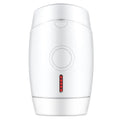 White home laser hair removal instrument with display screen and adjustment buttons