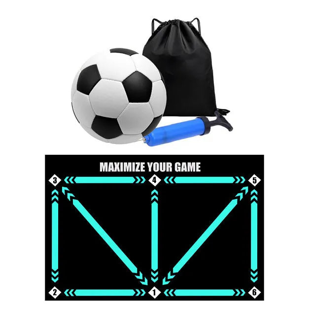 Indoor football training mat in cushion colour for skill lifting practice