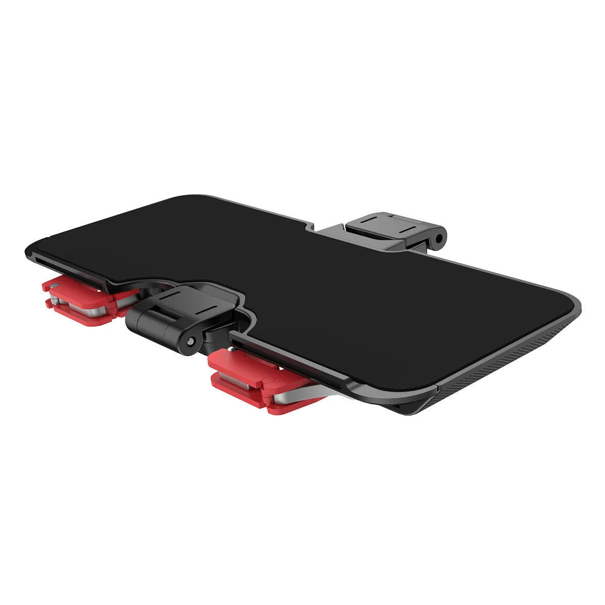 Black adjustable trigger phone gaming grip bracket with telescopic clamp extended