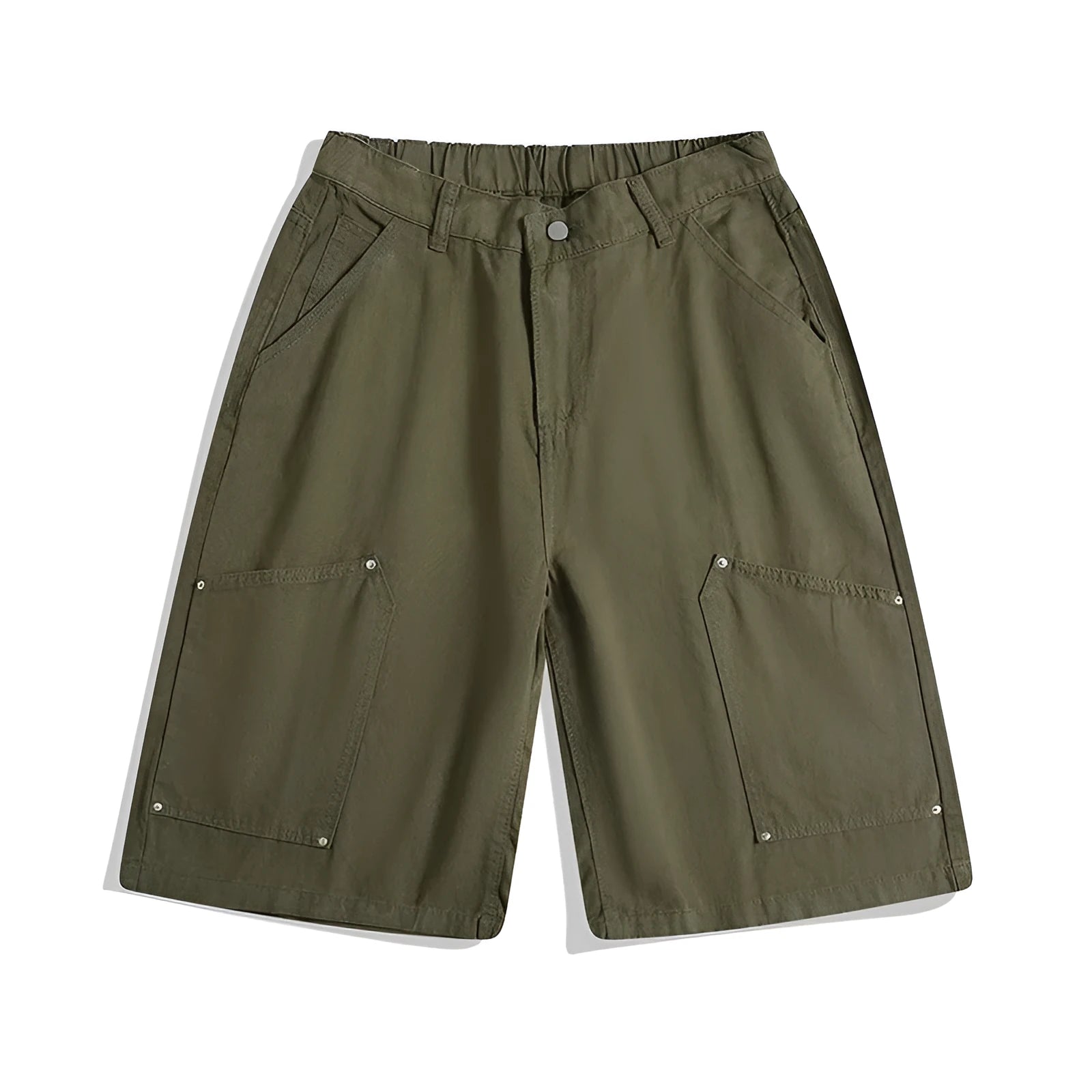 Women's loose-fit cropped pants in micro-elastic fabric showing apricot colour with wide-leg design