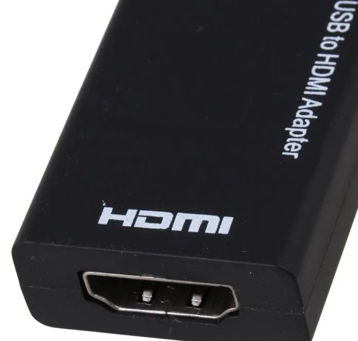 Black DisplayPort to HDMI adapter with 12cm cable and micro USB connector for smartphone TV projector connection