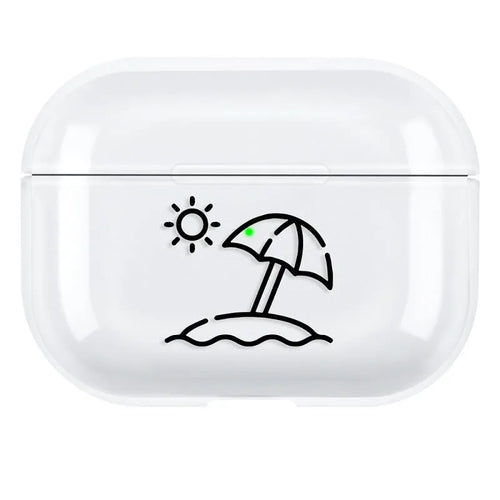 Polycarbonate solid colour protective back cover case for Apple AirPods Pro 3 wireless earphones.