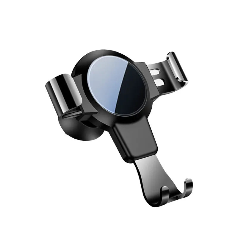 Black S4 gravity mirror ABS car phone holder attached to air conditioning vent