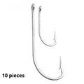 Alloy sea fishing hook set with multiple style options for ocean boat fishing