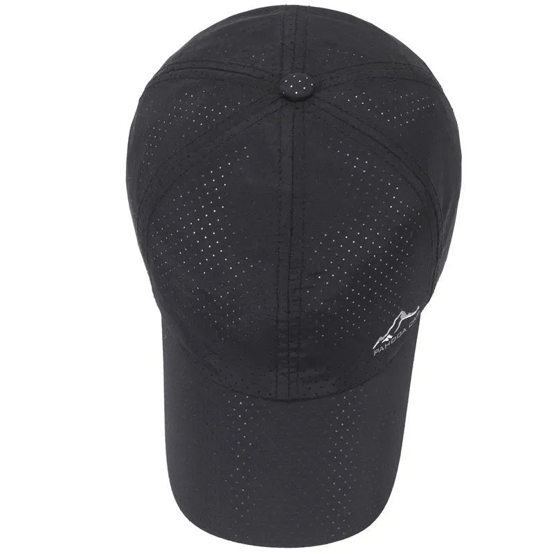 Korean-style adjustable baseball cap in polyester fabric with dome crown design for summer sun protection