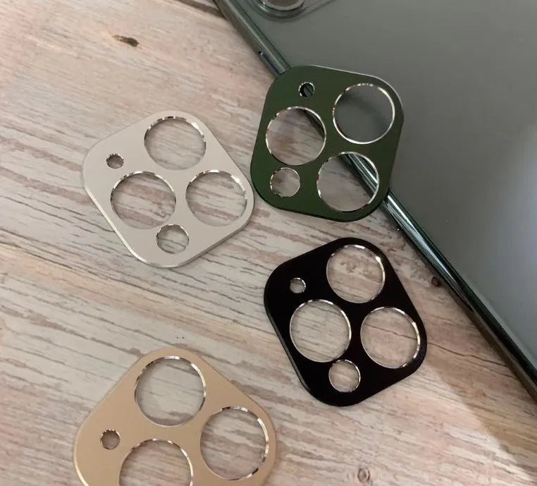 Metal lens protection ring for iPhone 11 and 11 Pro back cover in various colour options
