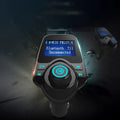 Black G7 Bluetooth car FM transmitter device for hands-free calling and wireless music streaming