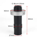 Black industrial camera monocular lens for 10-130x magnification inspection work