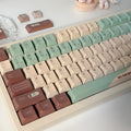 Craft Key CAP mechanical keyboard keycap set with matcha theme design and cross satellite shaft