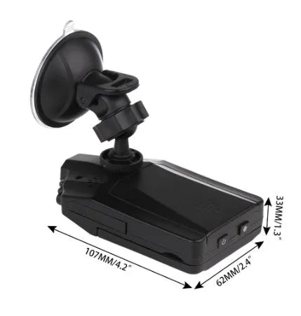 H198 HD car dash camera with infrared lights and 2.4-inch screen for vehicle recording