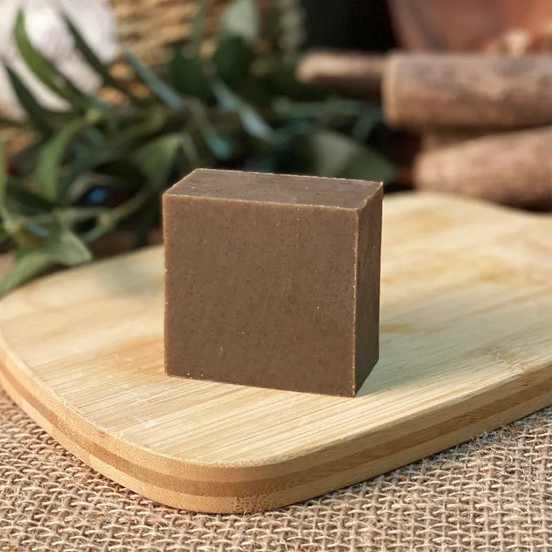 72g nine herb cold process shampoo soap bar in solid format