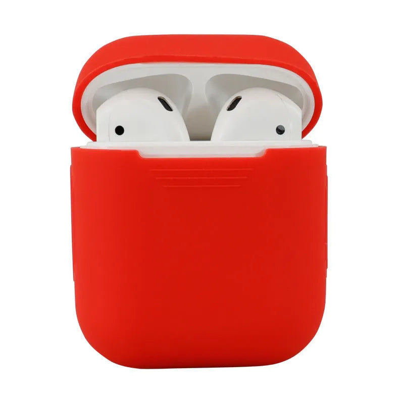 Silicone protective cover for Apple AirPods 2 wireless headphones in various colour options