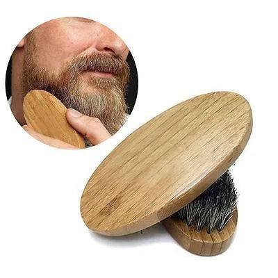 Natural boar beard brush with 1.8cm boar bristles, 11.3 by 6 by 3.3cm