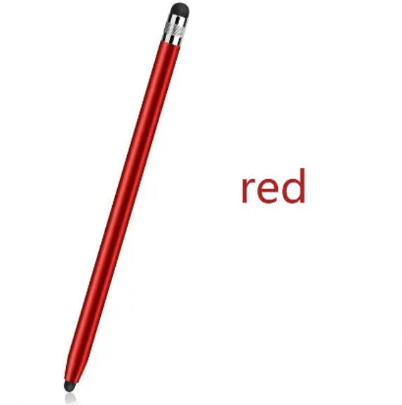 Metal two-in-one touch screen pen for tablets and smartphones in multiple colour options