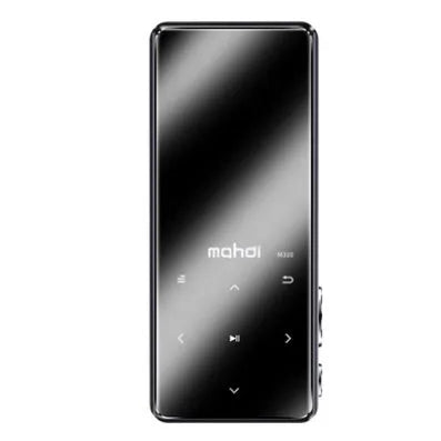 Ultra-thin portable MP3 player with a 2.4-inch touchscreen in choice of black, silver, blue, or red colours.
