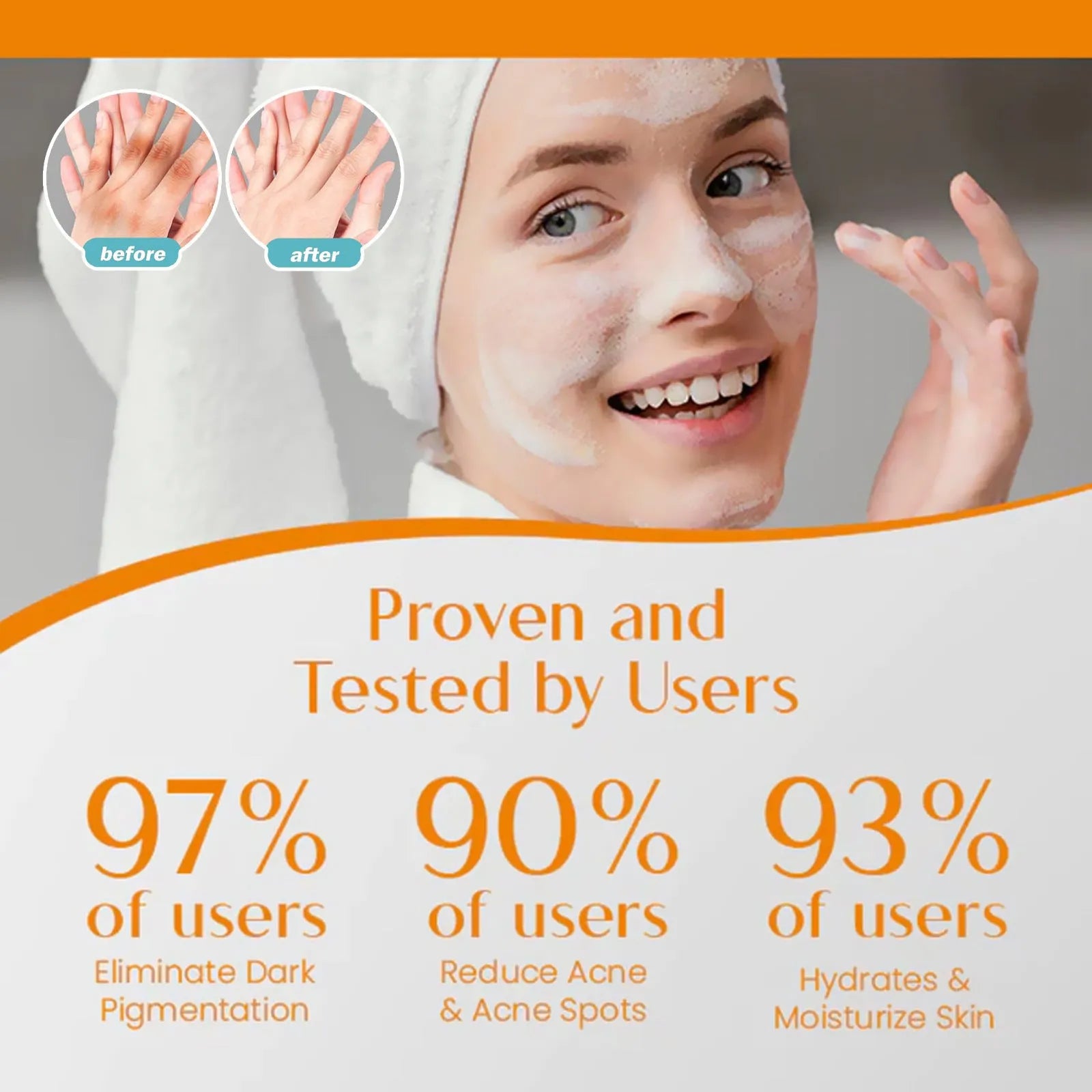 100g whitening vitamin body care soap bar with kojic acid and vitamin C.
