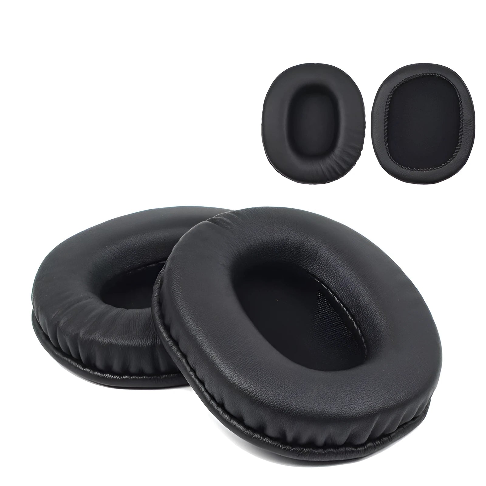 Black soft PU leather headphone earmuff covers for Sony MDR-1R headphones