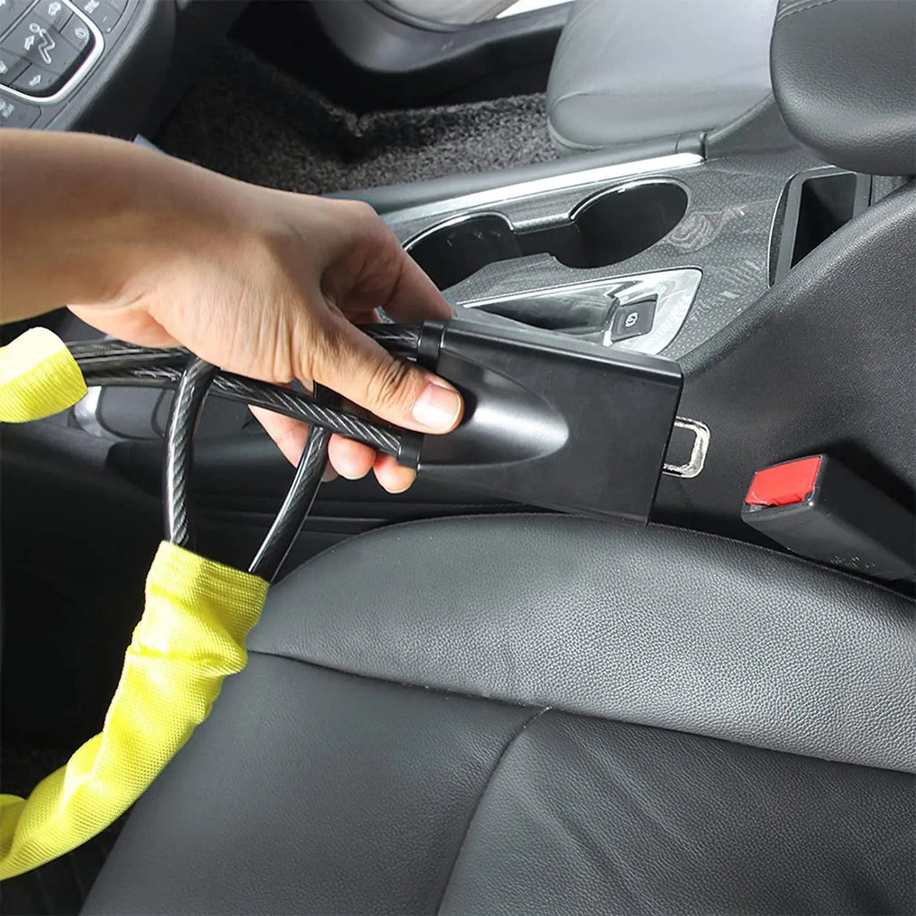 Red car steering wheel lock for General Motors vehicles with iron construction