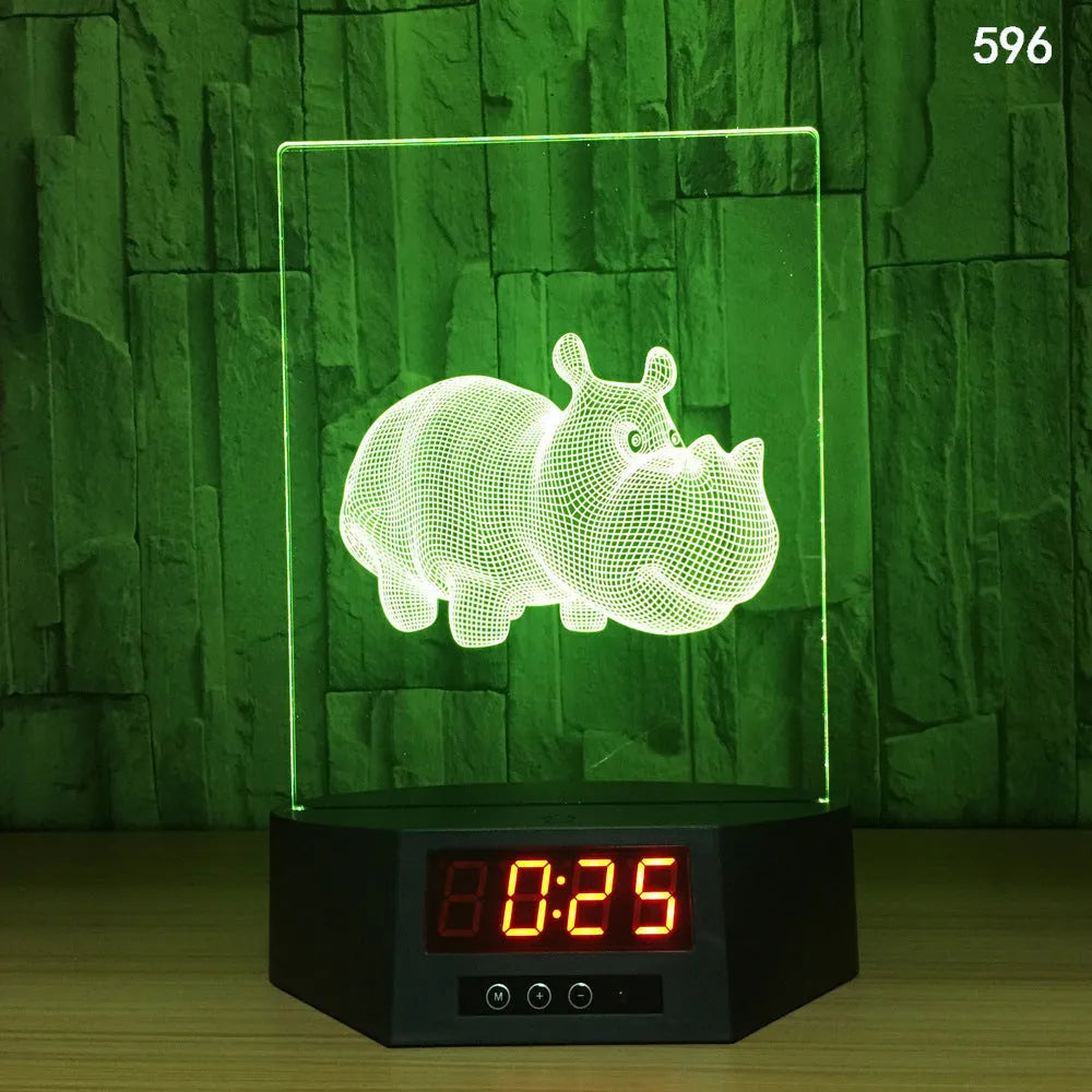 3D dolphin design LED night light with wireless charging surface and remote control