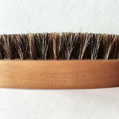 Natural boar beard brush with 1.8cm boar bristles, 11.3 by 6 by 3.3cm