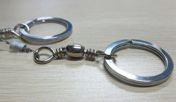 70cm stainless steel survival wire saw with pull ring and hoop handles for outdoor cutting