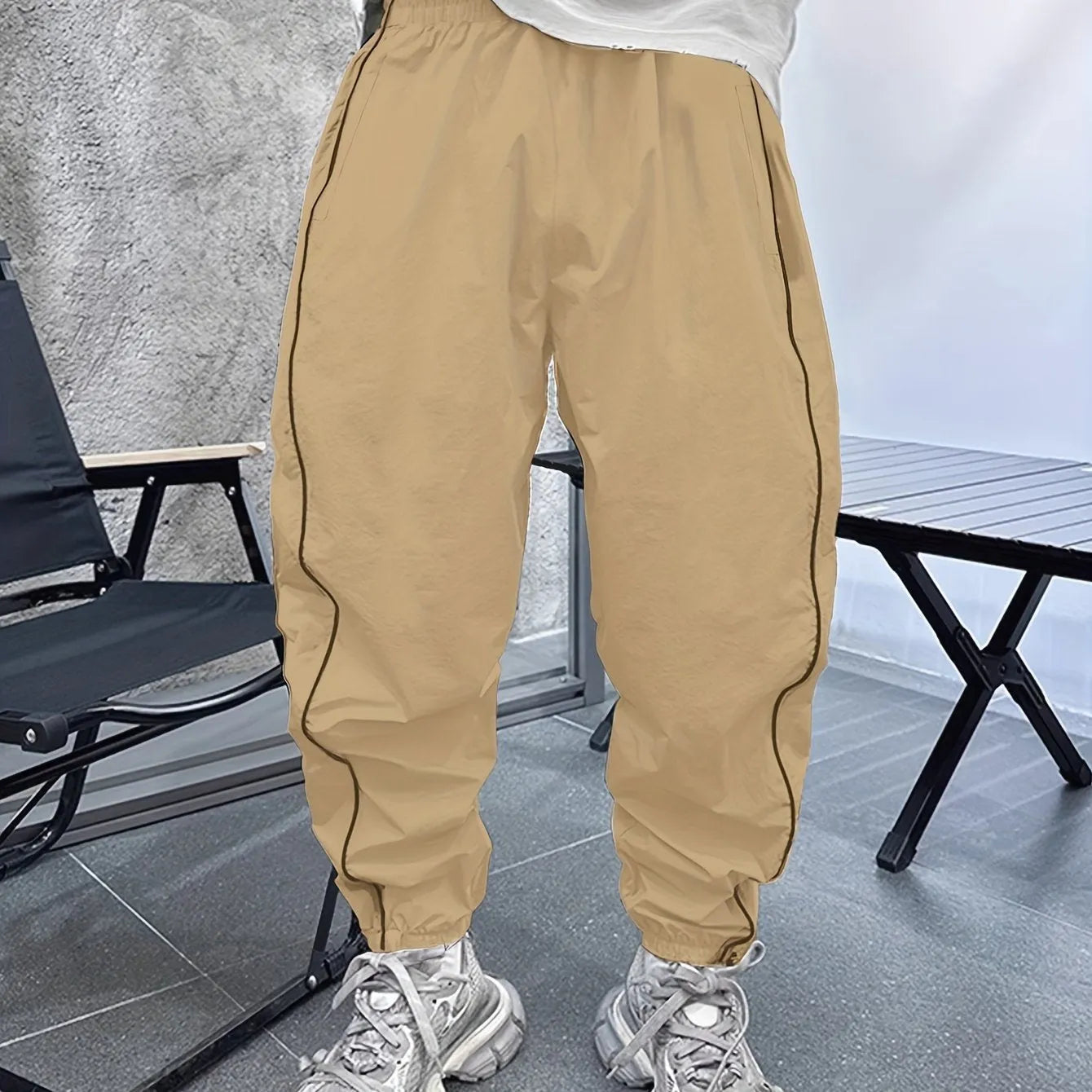 Men's loose fit bamboo fibre cropped sports trousers in multiple colour options
