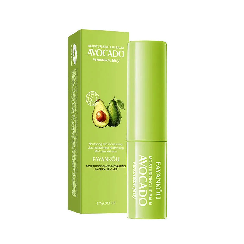 Moisturising anti-chapped lipstick tube in variant shades including marigold, watermelon, and milk.