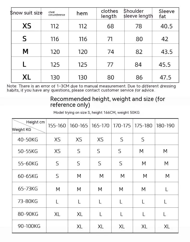 Men's and women's thin ski suit in yellow, black, grey and liner colours for snow sports