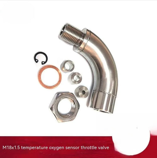Car M18 1.5 temperature sensor adapter with gas flow cross over sub for automotive applications