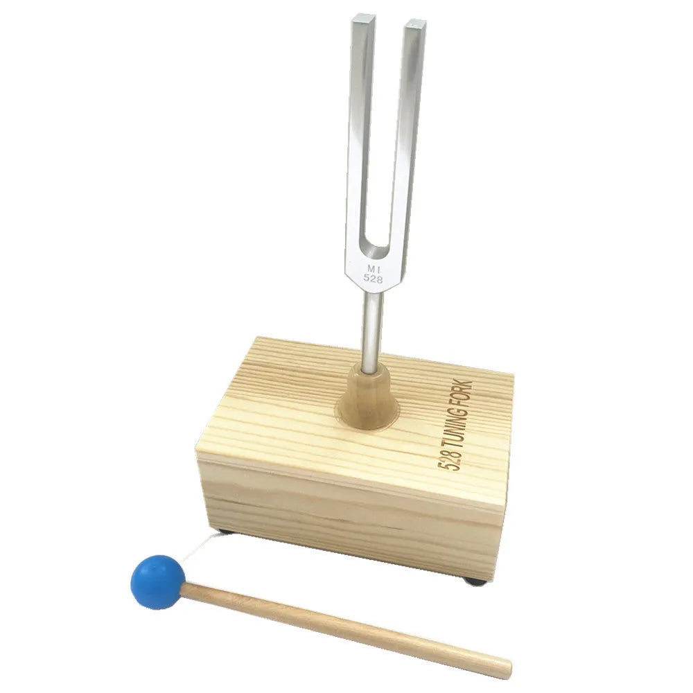 432Hz aluminium alloy tuning fork with portable speaker unit for sound therapy