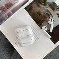 White marble pattern hard PC protective case for Apple AirPods charging box