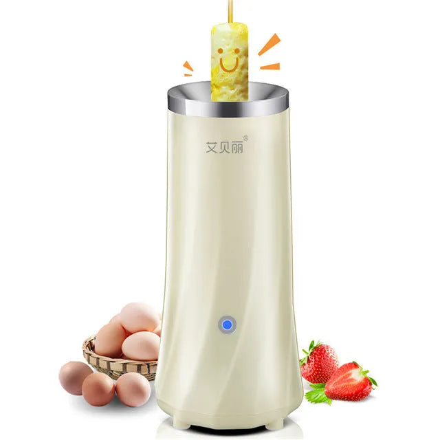 Beige mini breakfast machine compact automatic kitchen appliance
