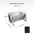 Stainless steel folding barbecue oven with storage bag for outdoor cooking