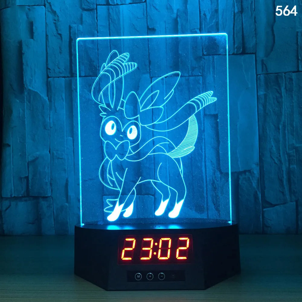 3D dolphin design LED night light with wireless charging surface and remote control