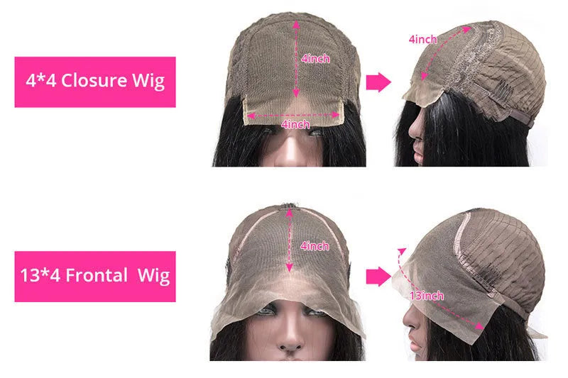 Brazilian Water Wave Headband Human Hair Wig for Ladies Medium Long Hair 8-18 Inch Lengths Can Be Dyed Any Skin Colour Photo Colour Natural Look