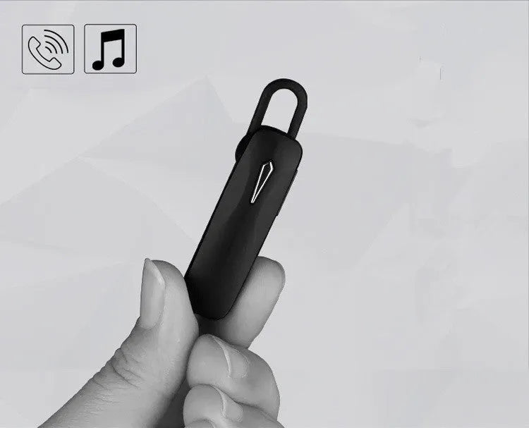 M163 car Bluetooth headset unit in black or white colour with control buttons