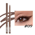 Set of 12 colourful gel glitter eyeliner pencils in waterproof formula for multi-purpose makeup