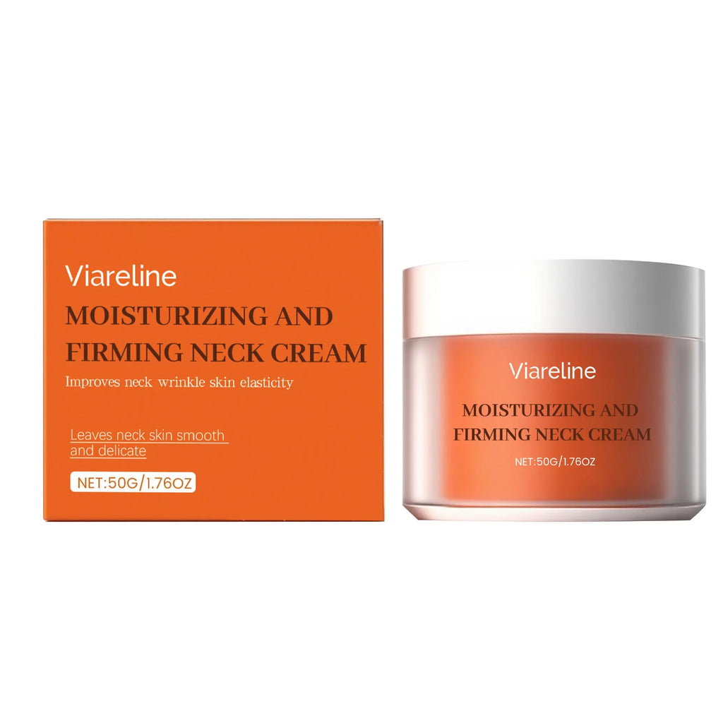 50g daily moisturising neck cream in a compact square jar for contour care.