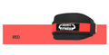 Nylon fitness weightlifting waistband belt in black, red and yellow colour options