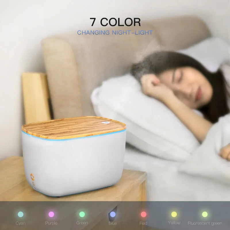 GX-22K household aromatherapy humidifier diffuser with LED night light, 1.8 litre tank, compact design